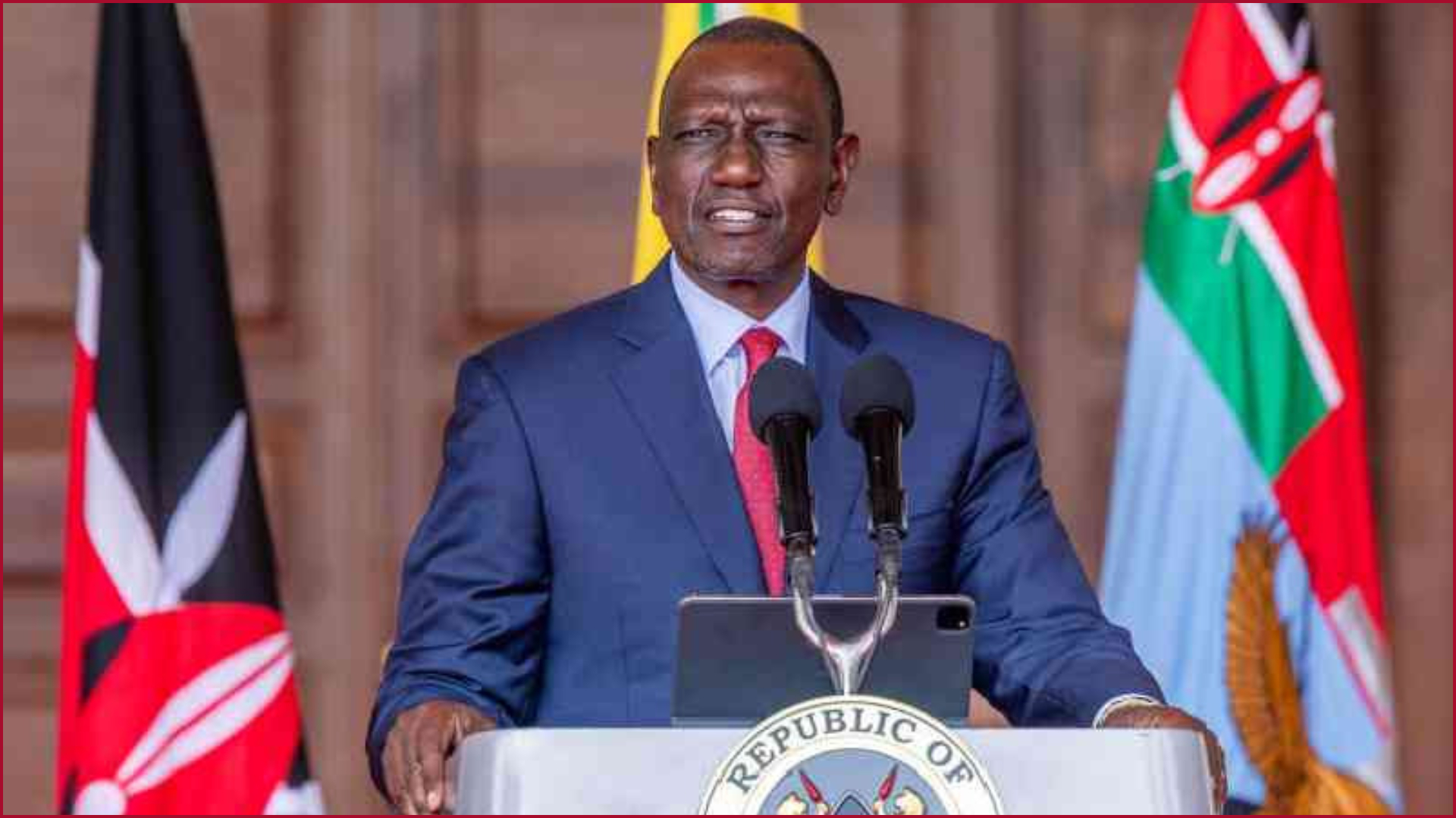 President William Ruto in a past state address.